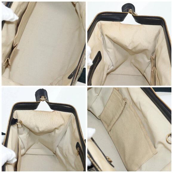 LOUIS VUITTON Monogram Mini Josephine GM Hand Bag Blue LV Auth - Picture 16 of 16